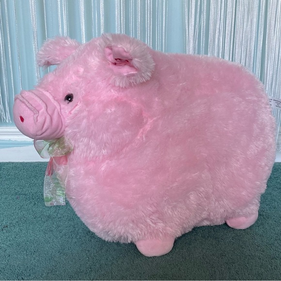 Large Pink Plush Grunting Toy Stuffy Pig NWOT - Picture 5 of 17